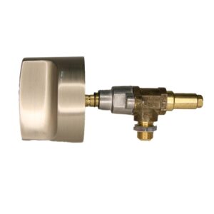 GH13422 - Cock c/w Knob - LPG 1/8" thread C/W Knob Silver Alloy