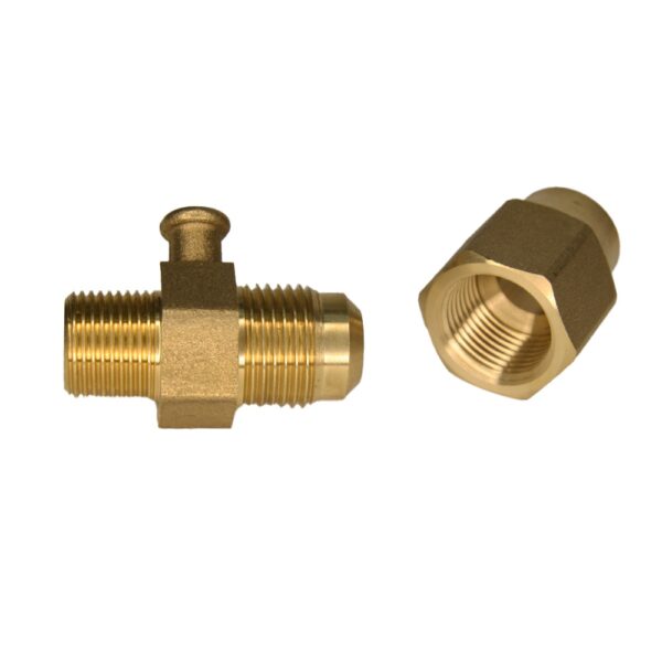 TPU-03 - Test Point Union 3/8 MI x 1/2 C 3/8 BSP MI x 1/2 C SAE - 2C