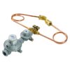 R524250MC - Regulator Integral 2 Stage 250Mj/Hr C/W Manual Changeover Valve & Copper Pigtails (450mm)