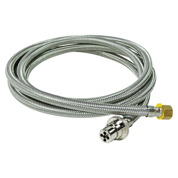 APH3038 -  Hose SS Bayonet  x 3/8 F SAE Flare 3000mm - 6A