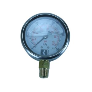 250KPALF - Gauge Liquid Filled 0-250kPa 1/4 BSPT Inlet - 7A