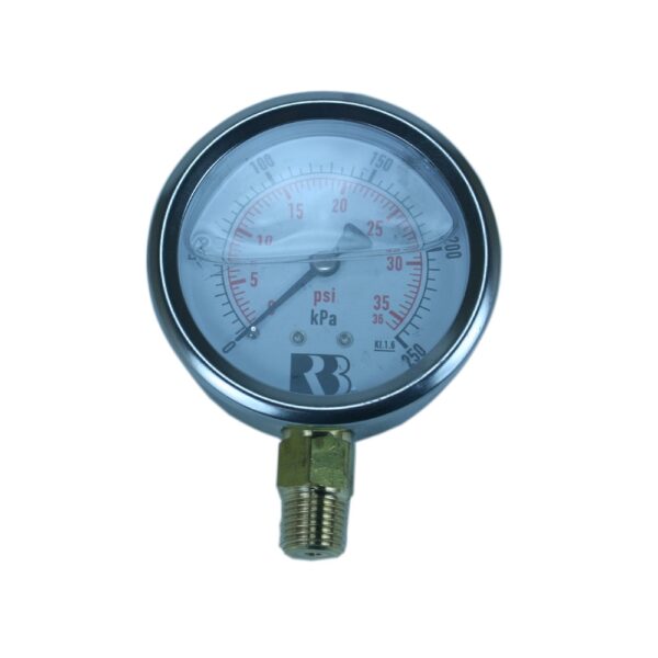 250KPALF - Gauge Liquid Filled 0-250kPa 1/4 BSPT Inlet - 7A