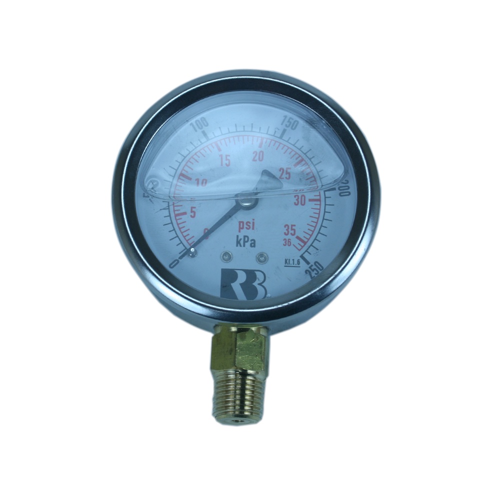 250KPALF - Gauge Liquid Filled 0-250kPa 1/4 BSPT Inlet - 7A