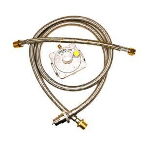 NGKIT3 - BBQ Nat Gas Kit 1500mm 250mj Hose SS Bayonet - 5D