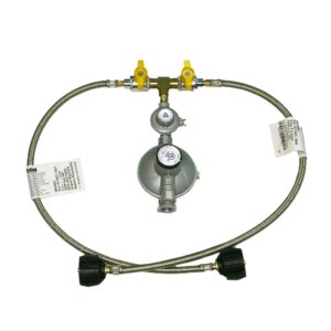 R524160CVL -  Regulator Suit Caravan, Camper, Boat 160MJ/HR 2 stg c/w MCO valve + LCC27 Pigtails 600mm