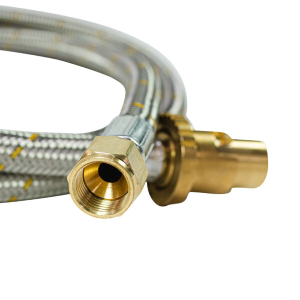 APH1238 - Hose SS Bayonet x 3/8 SAE F Flare 1200mm - 6A