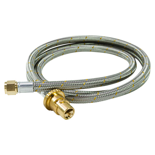 APH1238 - Hose SS Bayonet x 3/8 SAE F Flare 1200mm - 6A