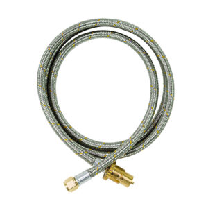 APH2038 - Hose SS Bayonet x 3/8 SAE F Flare 2000mm - 6A