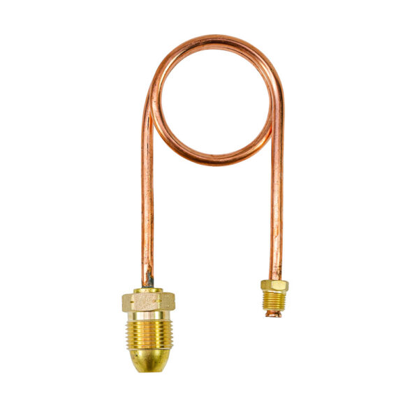 PT1 - Copper Pigtail POL x 1/4 Inv Flare 450mm - 6C