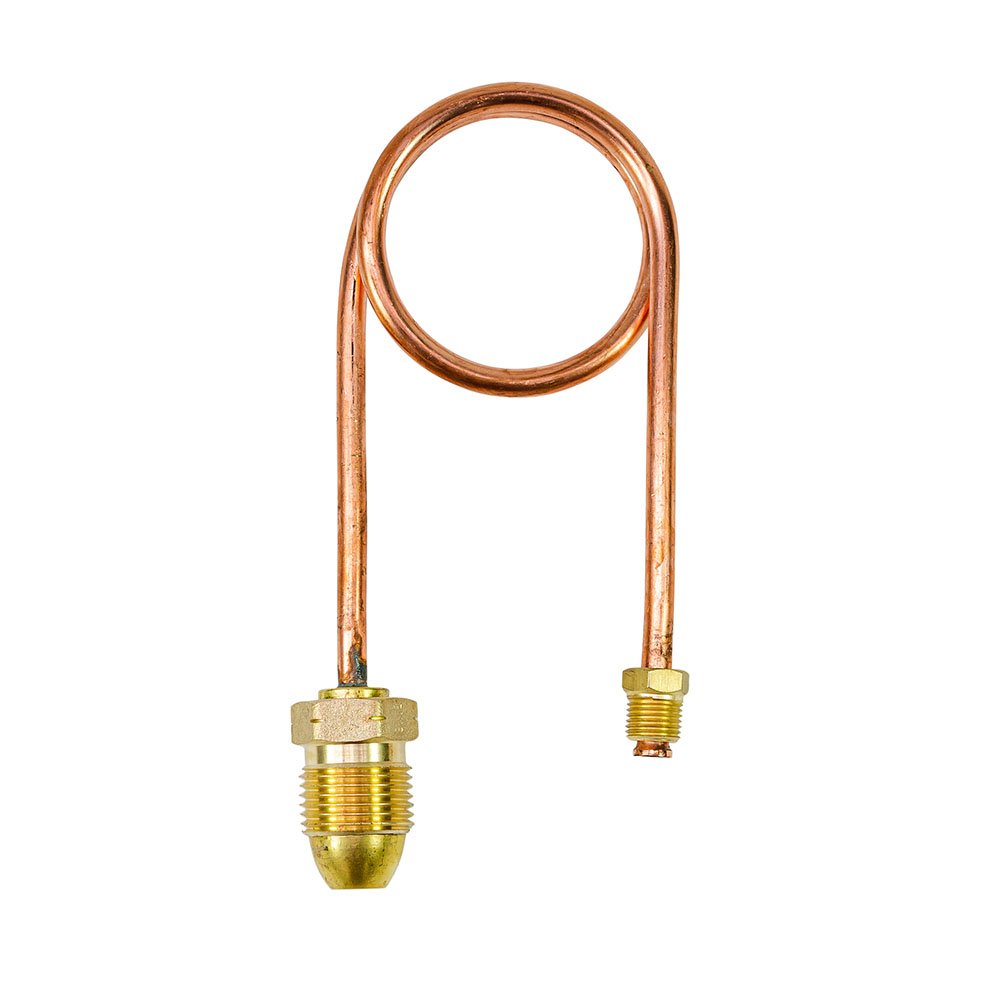 PT1 - Copper Pigtail POL x 1/4 Inv Flare 450mm - 6C
