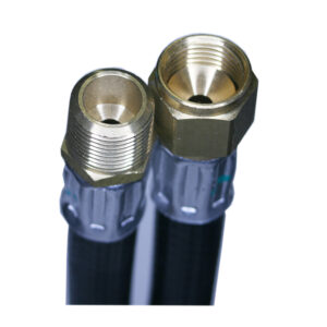 HD8500 - Hose PVC 3/8 M BSPT  3/8 F FL SAE Nut 500mm - 2A