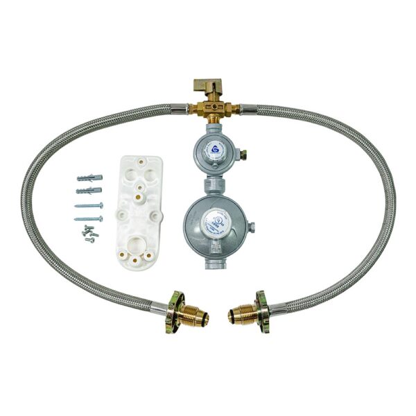 R524250CV - Regulator 2 Stage 250Mj/Hr Van Kit Inc MCO Valve and POL Flex Pigtails 450 mm