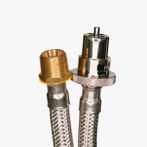 APH1200 - Hose SS Bayonet x 1/2 M BSP 1200mm