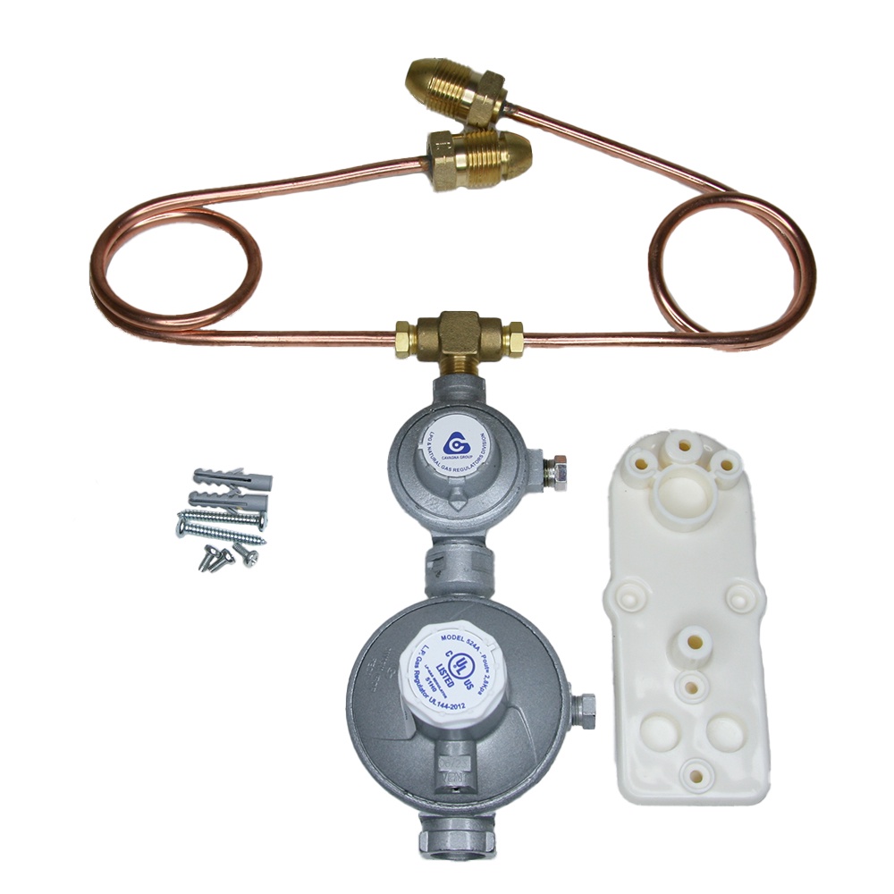 R524250FRK - Regulator LPG  2 Stage 250Mj/Hr  Single Cylinder Kit