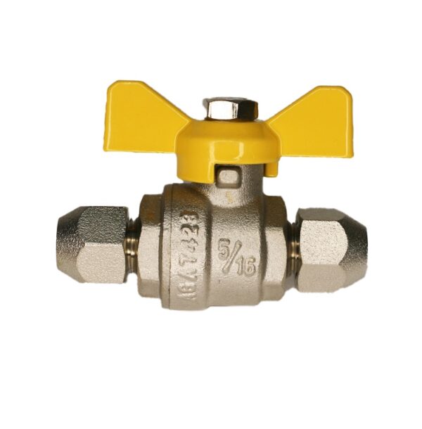THC56SAE - Tee Handled Valve 5/16 SAE 5/16 SAE Compression - 2A