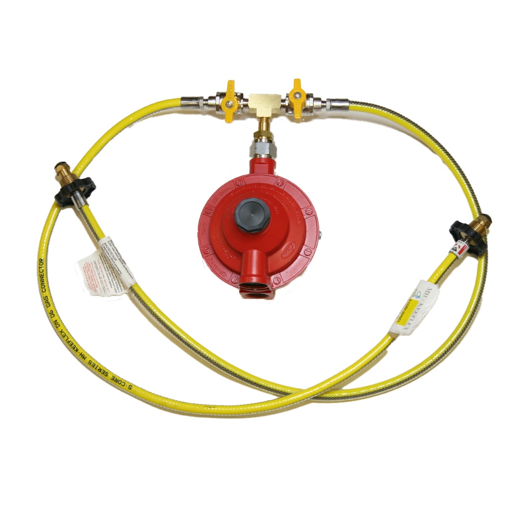 1475 - Manifold & 1st Stage Regulator kit with Valves & Pigtails (1m)