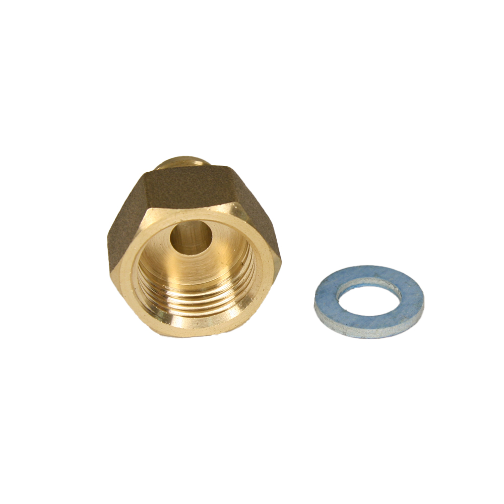 LP0608SS - 3/8 SAE C x 1/2 BSPP 11mm Deep with 90 Deg Flat Seat