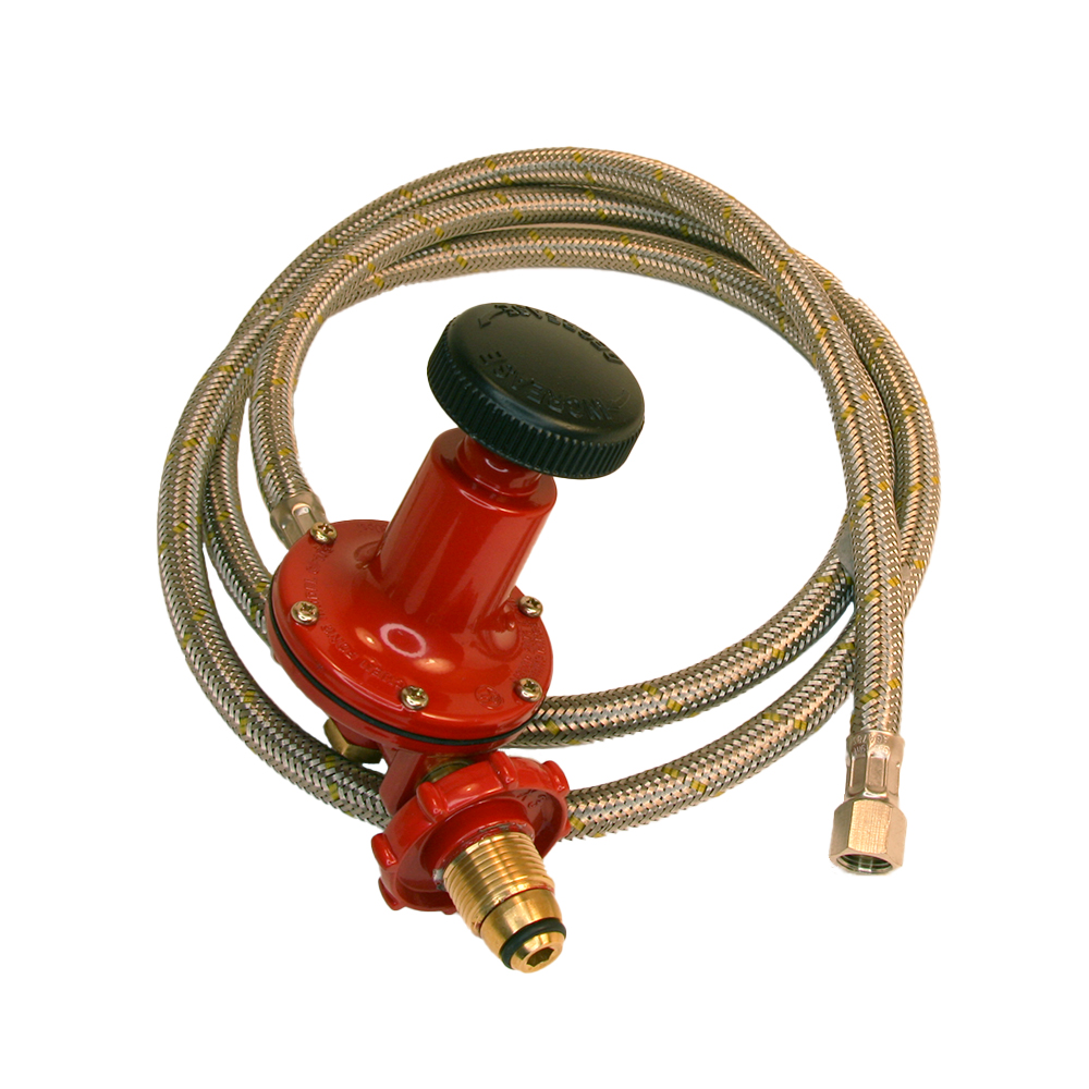 mphk1800.jpg MPHK1800 - Reg & Hose Set, Med Pressure Adj 0-30 PSI SS Hose 1800mm 1/4 BSP Coned Nut
