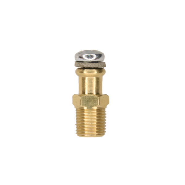 PTP-02B - Brass Test Point 1/8 BSP M w/fibre washer