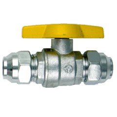 12B 12B - Valve 1/2 x 1/2 (15mm) Compression Suit Copper Tube BSP - 2C
