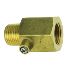 tpu08 PTP-02B - Brass Test Point 1/8 BSP M w/fibre washer - 2A
