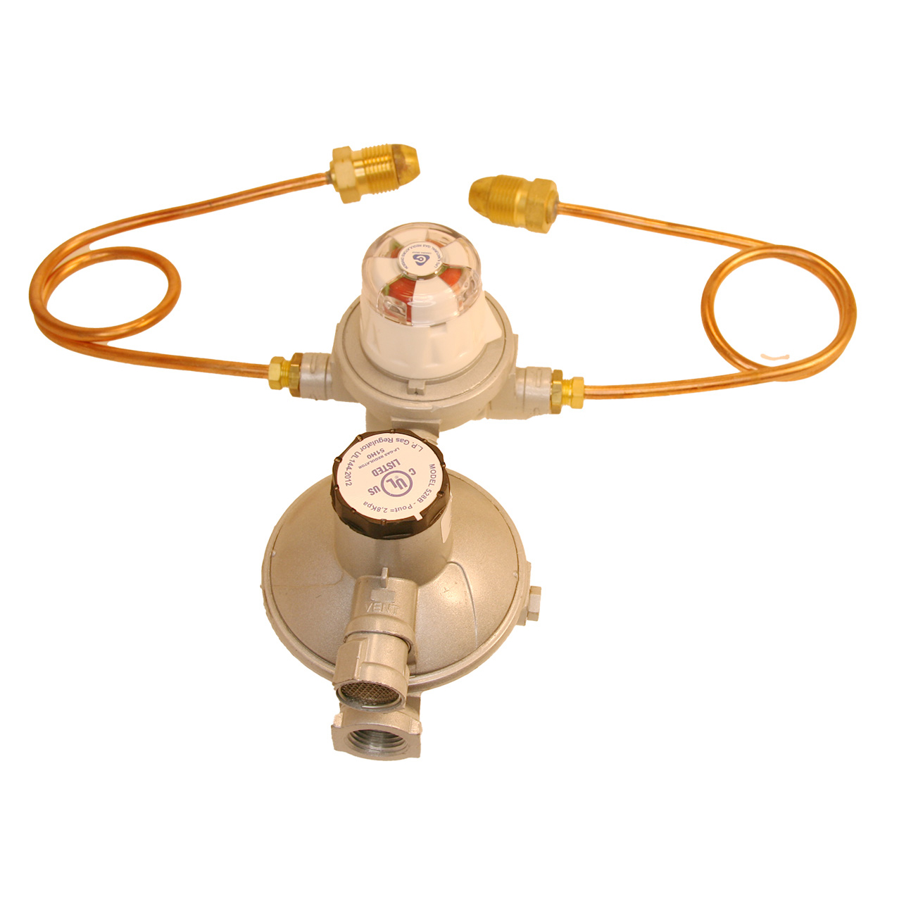 R528400A - Regulator 2 Stg 400Mj/Hr.  Auto Change Over Inc Bracket & Pigtails